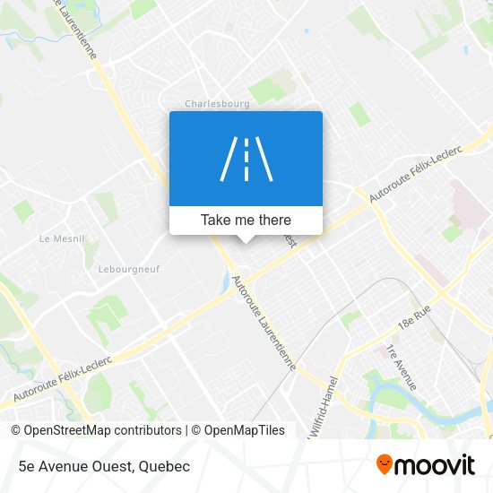 5e Avenue Ouest map