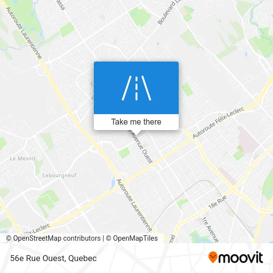 56e Rue Ouest map