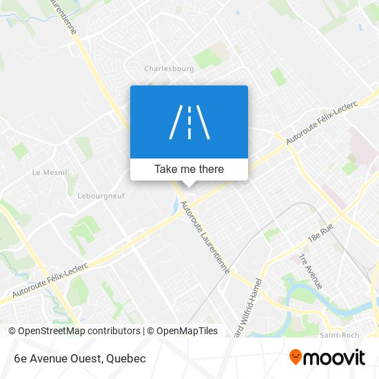 6e Avenue Ouest map