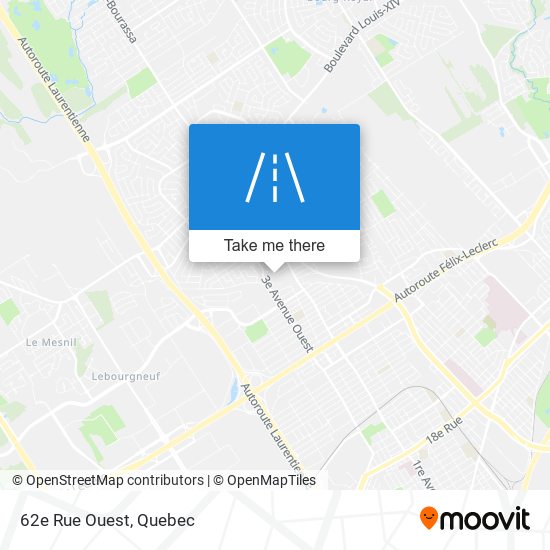 62e Rue Ouest map