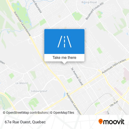 67e Rue Ouest map