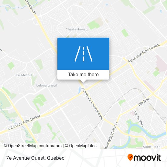 7e Avenue Ouest map