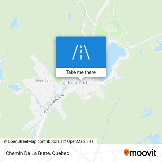 Chemin De La Butte map