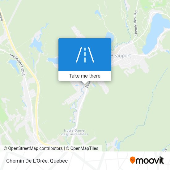 Chemin De L'Orée map