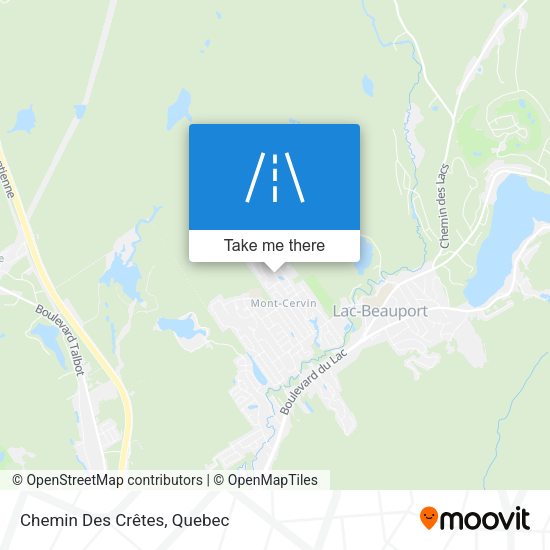 Chemin Des Crêtes map