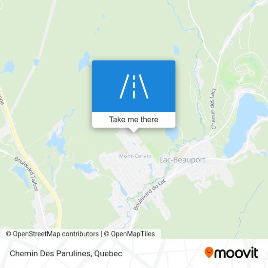 Chemin Des Parulines map