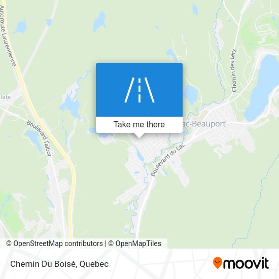 Chemin Du Boisé map