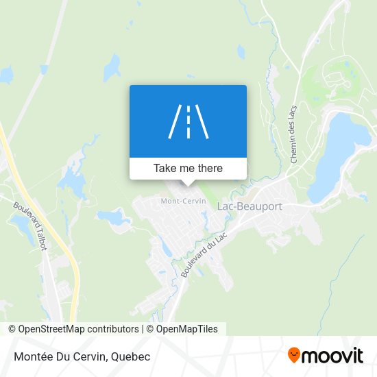 Montée Du Cervin map