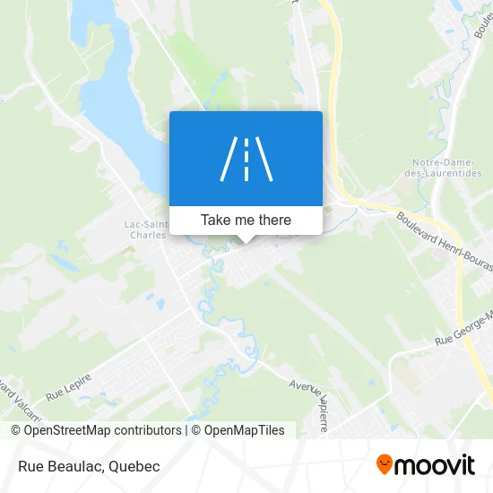 Rue Beaulac map