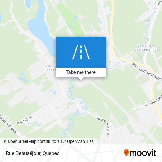 Rue Beauséjour map