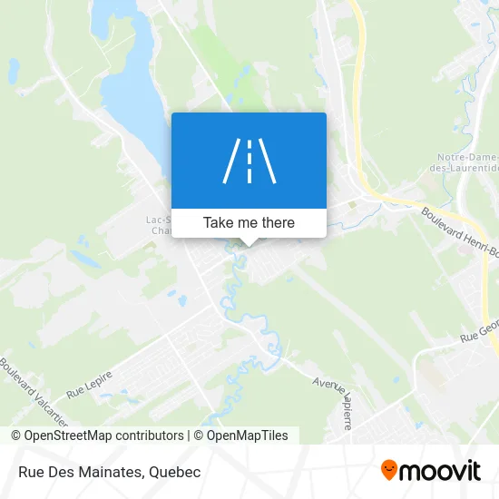 Rue Des Mainates map