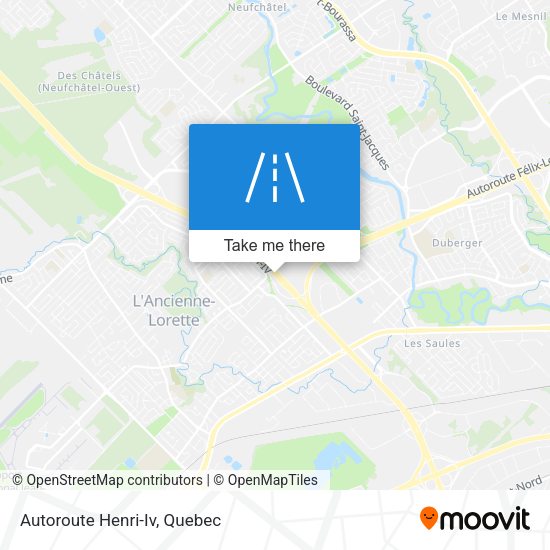 Autoroute Henri-Iv map