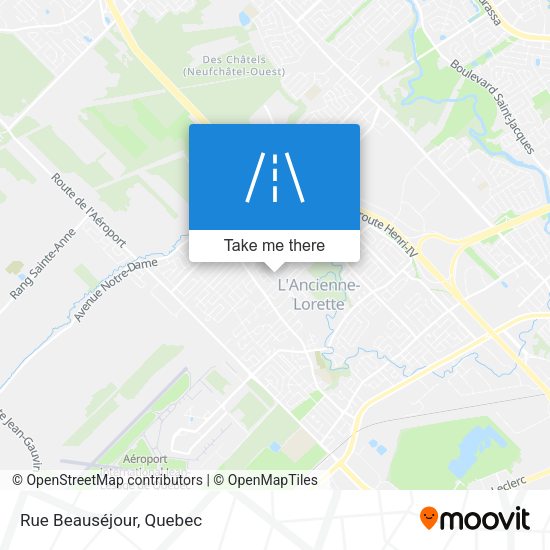 Rue Beauséjour map