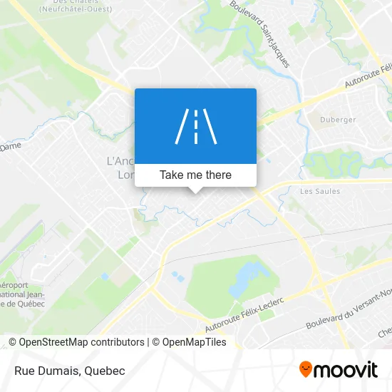Rue Dumais map