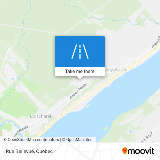 Rue Bellevue map