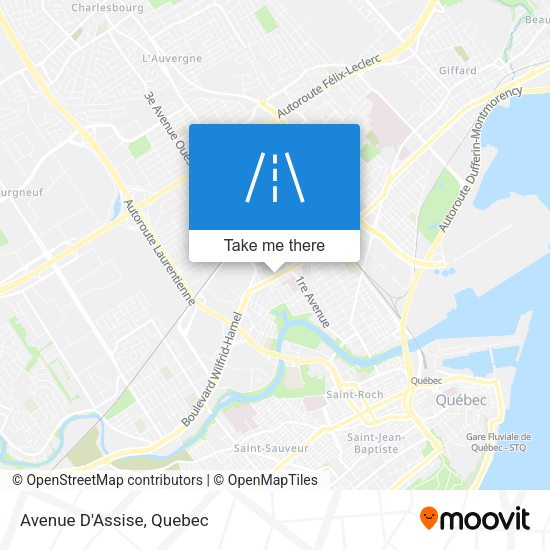 Avenue D'Assise map