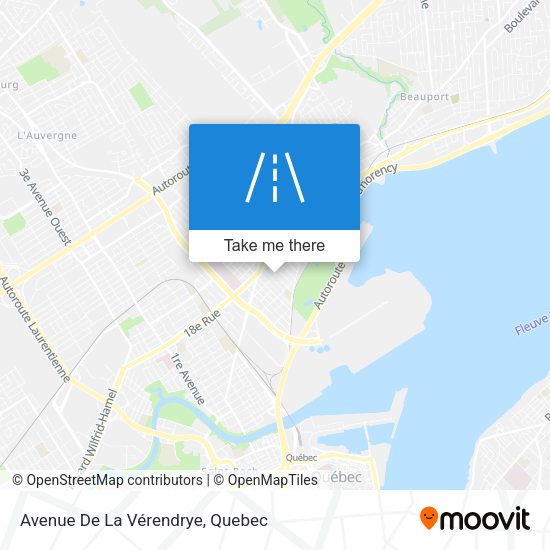 Avenue De La Vérendrye map