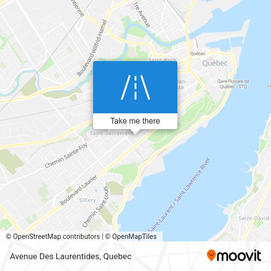 Avenue Des Laurentides map