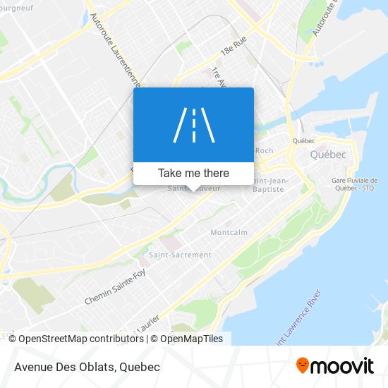 Avenue Des Oblats map