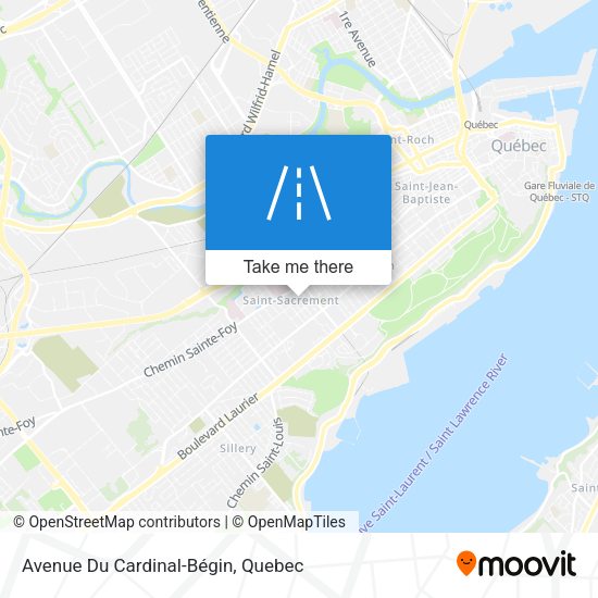Avenue Du Cardinal-Bégin map