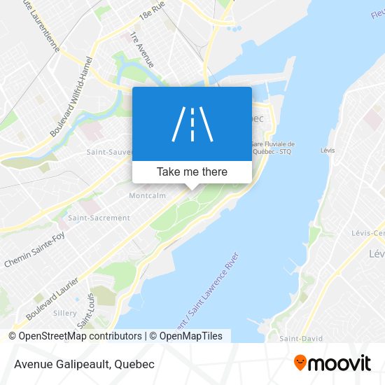 Avenue Galipeault map