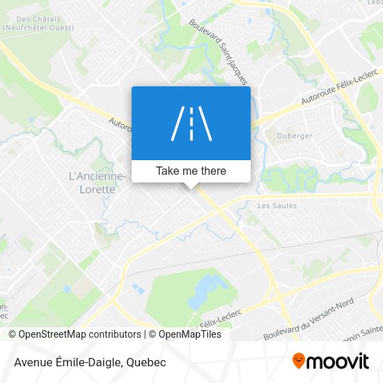 Avenue Émile-Daigle map