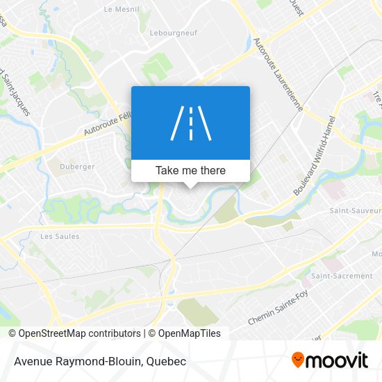 Avenue Raymond-Blouin map