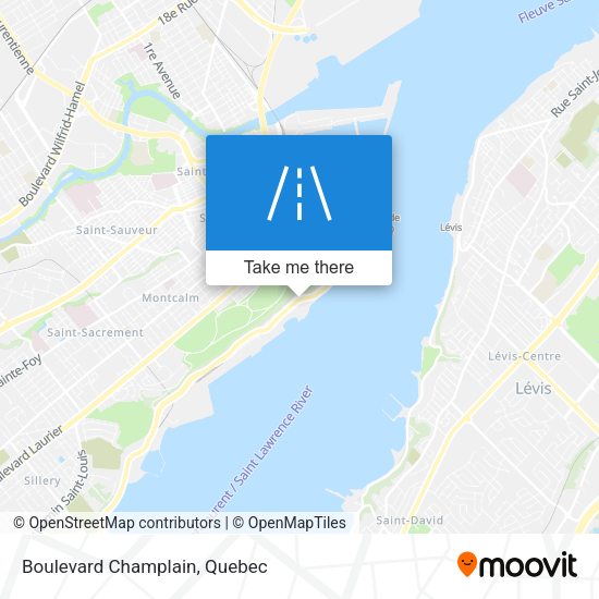Boulevard Champlain map