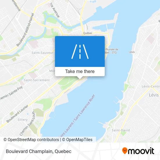 Boulevard Champlain map