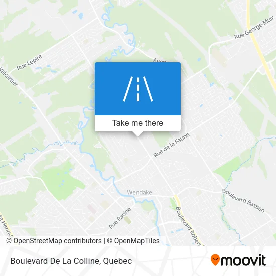 Boulevard De La Colline map