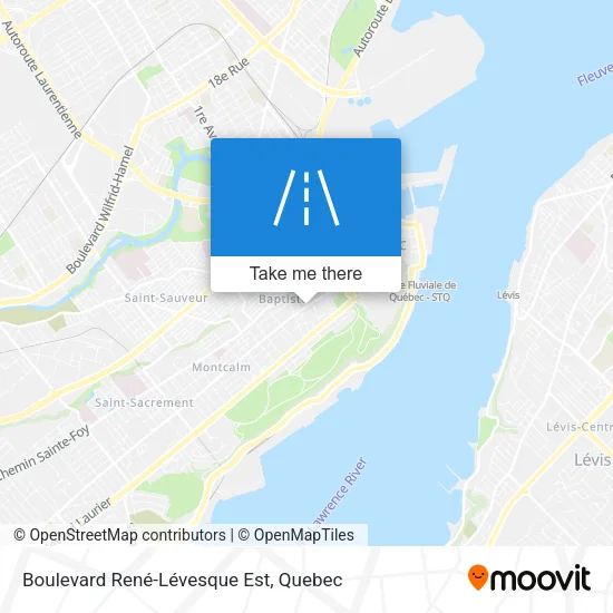 Boulevard René-Lévesque Est map