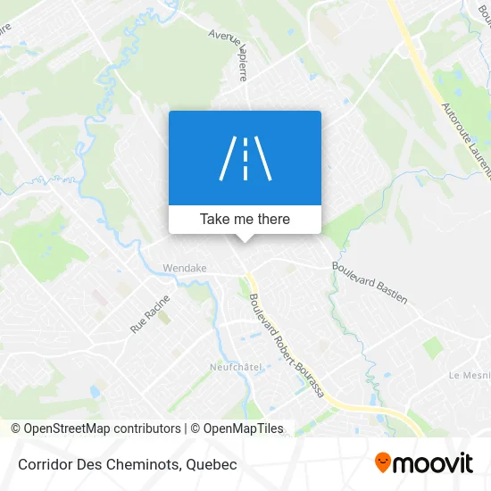 Corridor Des Cheminots map