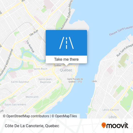 Côte De La Canoterie map