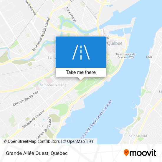 Grande Allée Ouest map