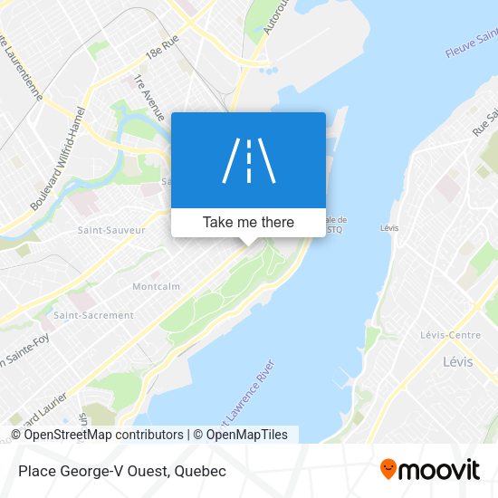 Place George-V Ouest map