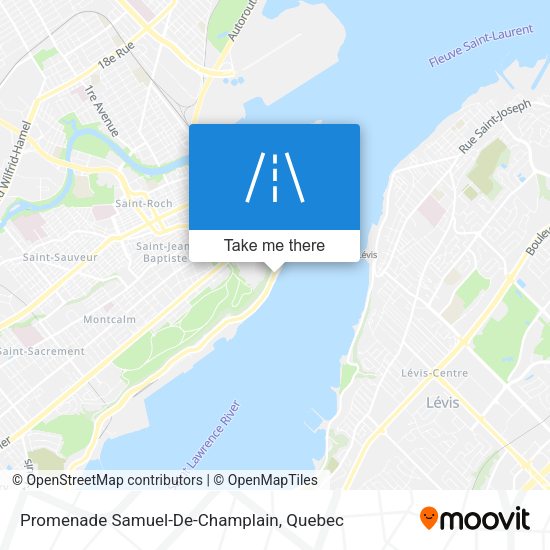 Promenade Samuel-De-Champlain map