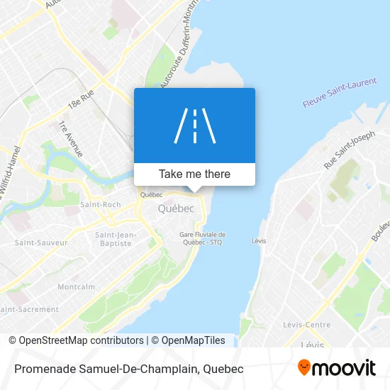 Promenade Samuel-De-Champlain map