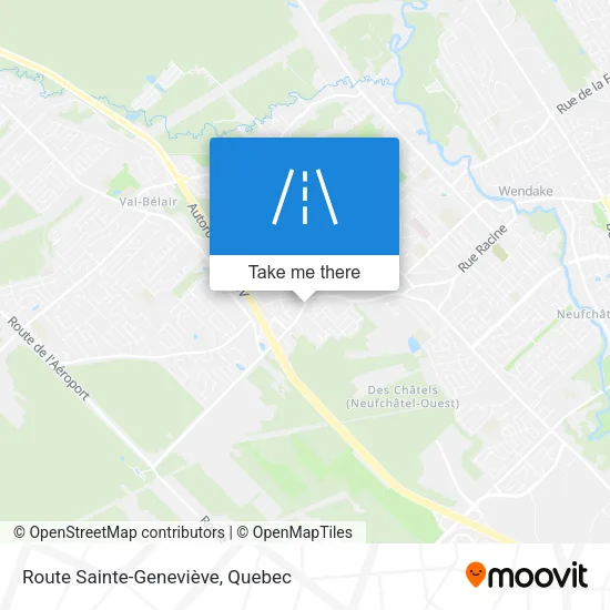 Route Sainte-Geneviève map