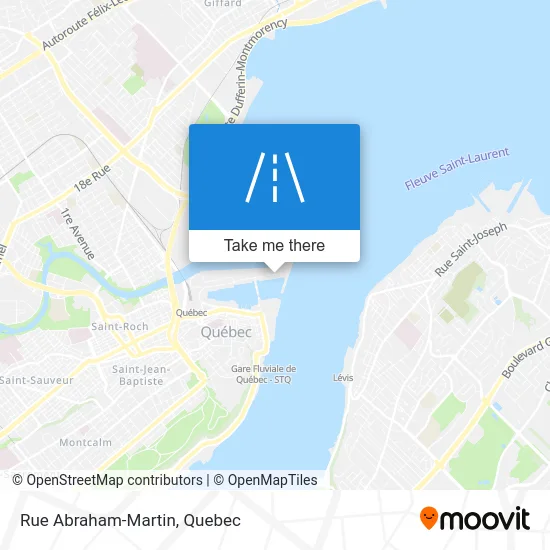 Rue Abraham-Martin map