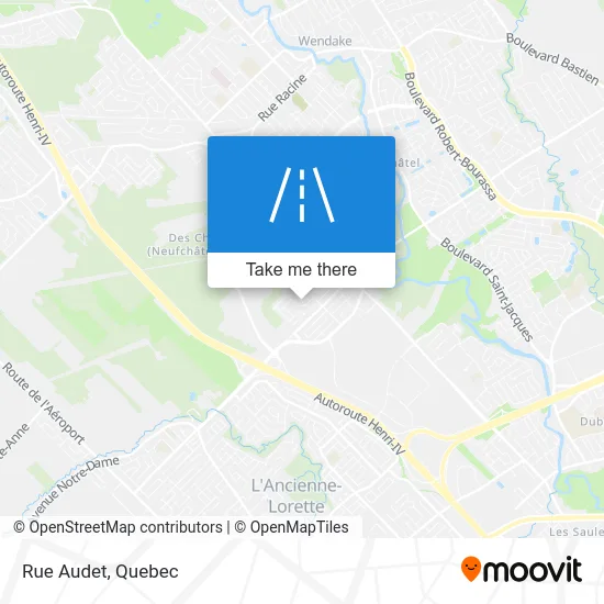 Rue Audet map