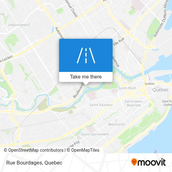 Rue Bourdages map