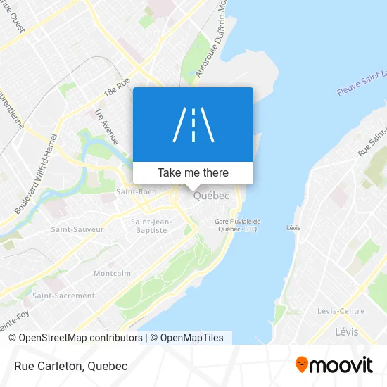 Rue Carleton map