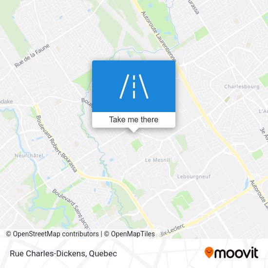 Rue Charles-Dickens map