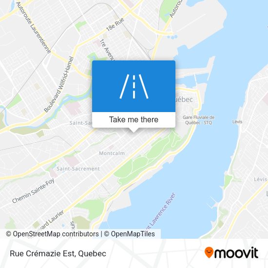 Rue Crémazie Est map