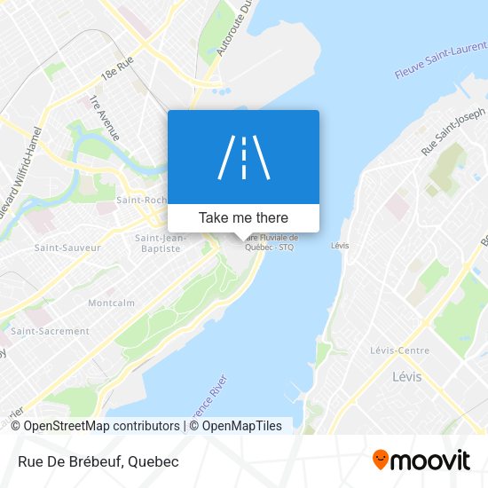 Rue De Brébeuf map