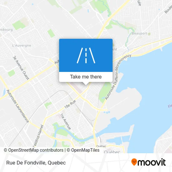 Rue De Fondville map