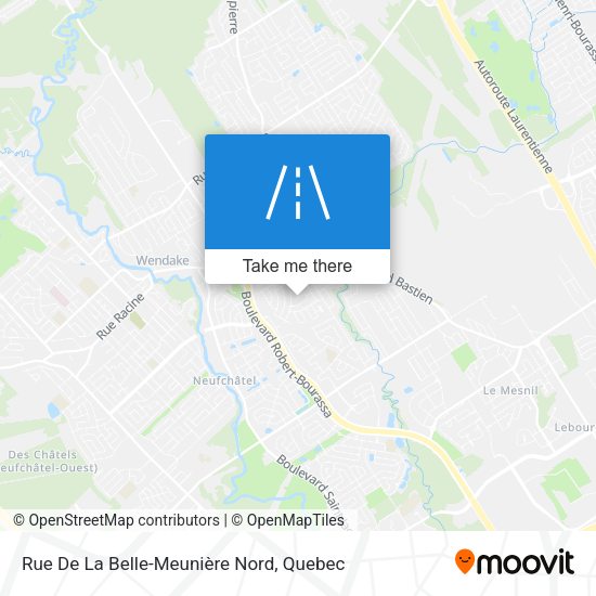 Rue De La Belle-Meunière Nord map