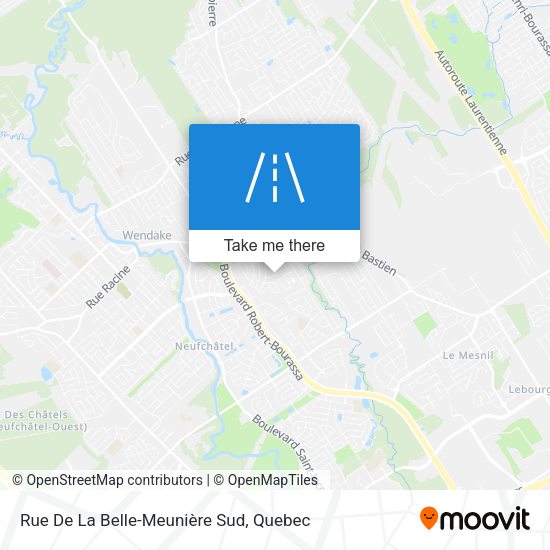 Rue De La Belle-Meunière Sud map