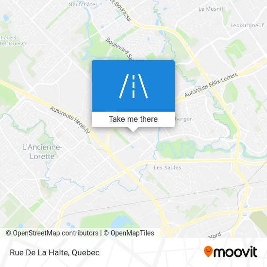 Rue De La Halte map