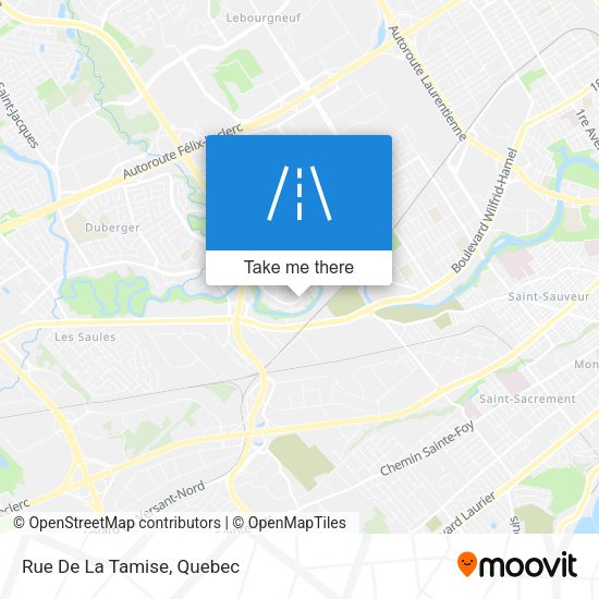 Rue De La Tamise map